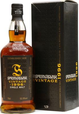 Springbank 1996 Vintage for Lateltin Oloroso Sherry Cask #266 52.9% 700ml