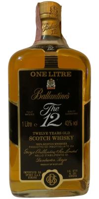 Ballantine's 12yo The 12 Spirit S.p.A. Genova 43% 1000ml