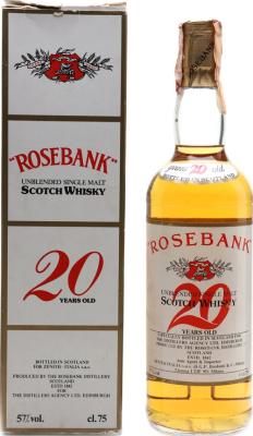 Rosebank 20yo Unblended Single Malt Zenith Import 57% 750ml