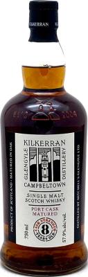 Kilkerran 8yo Fresh Port Pipes 57.9% 750ml