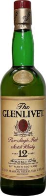 Glenlivet 12yo Classic Golf Courses of The Netherlands Golf Club De Dommel Seagram Nederland B.V. Amsterdam 43% 700ml