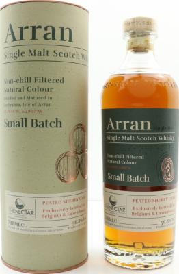 Arran Peated Sherry Cask Small Batch BeLux The Nectar 56.8% 700ml