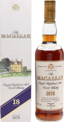 Macallan 1978 Vintage Sherry Giovinetti Import 43% 700ml