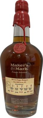 Maker's Mark Private Selection Brown Sugar Beignet New American White Oak Barrels Dipyo ur own bottle at the distillery 54.45% 750ml