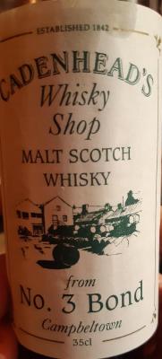 Cadenhead's Malt Scotch Whisky CA No. 3 Bond for Cadenhead's Whisky Shop 51.7% 350ml