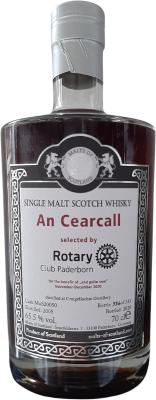 An Cearcall 2008 MoS Sherry cask Rotary Club Paderborn 65.5% 700ml