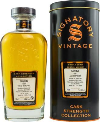 Cambus 1991 SV Refill Sherry Butt 54.6% 700ml