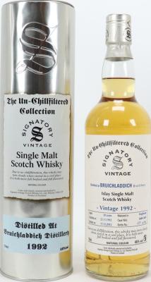 Bruichladdich 1992 SV The Un-Chillfiltered Collection 3688 + 89 46% 700ml