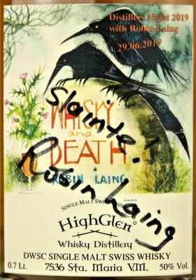 HighGlen 2015 Whisky and Death Double Wood Single Cask 50% 700ml
