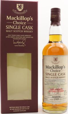 Bowmore 1989 McC Single Cask Cask Strength #4290 53.5% 700ml