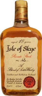 Isle of Skye 18yo IM Viniparra Representacoes Lda Portugal 43% 700ml