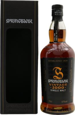 Springbank 2000 Vintage for The Nectar Belgium 10yo 267-4 47% 700ml