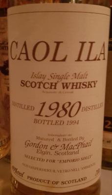 Caol Ila 1980 GM Selected FOR emporio Solci 40% 700ml