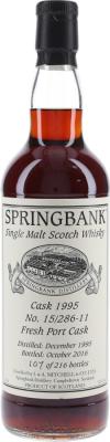 Springbank 1995 Private Cask Bottling 15/286-11 51% 700ml