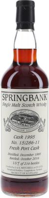 Springbank 1995 Private Cask Bottling 15/286-11 51% 700ml