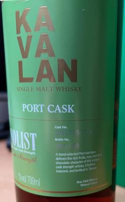 Kavalan Solist Port Cask Port Cask 56.3% 700ml