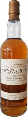 Springbank 1964 LR Oak Cask #1530 46% 700ml