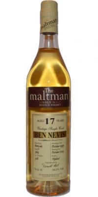 Ben Nevis 1995 MBl The Maltman Sherry Cask #569 50.1% 700ml