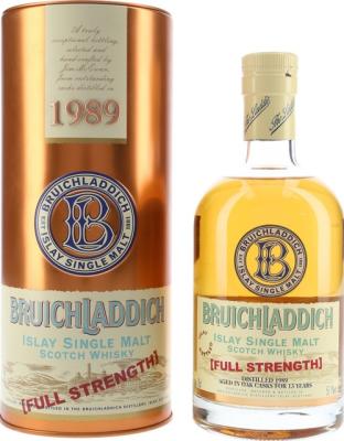 Bruichladdich 1989 Full Strength American Oak Barrel 57.1% 700ml