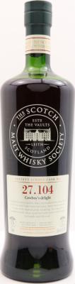 Springbank 1998 SMWS 27.104 Cowboy's delight 15yo Refill Ex-Sherry Gorda 55.6% 700ml