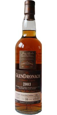 Glendronach 2003 Single Cask Oloroso Sherry Puncheon #4066 Taiwan Exclusive 55.3% 700ml