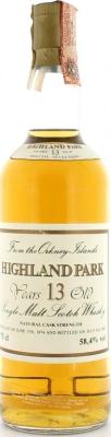 Highland Park 1974 It Special Selection 13yo 58.4% 750ml