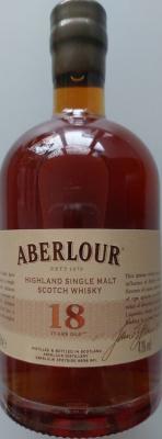 Aberlour 18yo Sherry 43% 500ml