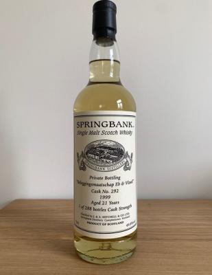 Springbank 1999 Private Bottling #292 Beleggingsmaatschap Eb & Vloed 49.8% 700ml