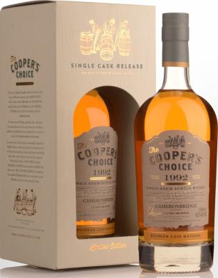 Cameronbridge 1992 VM The Cooper's Choice Bourbon Cask #115061 48.5% 700ml