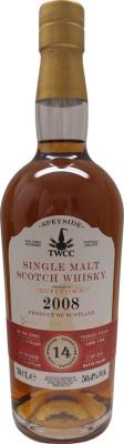 Dufftown 2008 TWCC Pedro Ximenez Sherry Hogshead 1st Fill finish 50.4% 700ml