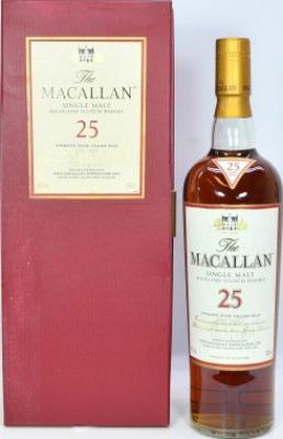 Macallan 25yo Sherry UK Market 43% 700ml