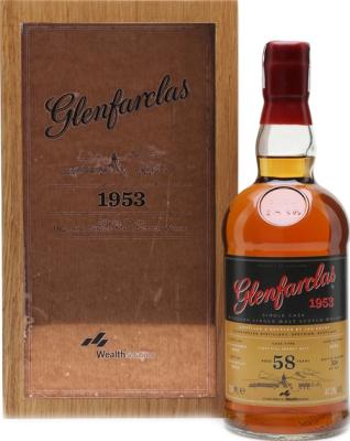 Glenfarclas 1953 Single Cask 58yo 1st Fill Sherry Butt #1674 Wealth Solutions Exclusive 47.2% 700ml