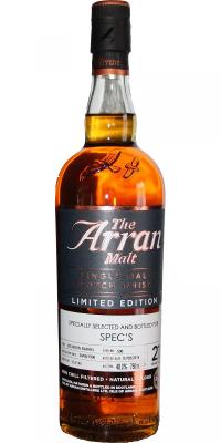 Arran 1996 Limited Edition Bourbon Barrel #596 Spec's 48% 750ml