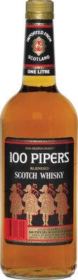 100 Pipers Blended Scotch Whisky 40% 1000ml