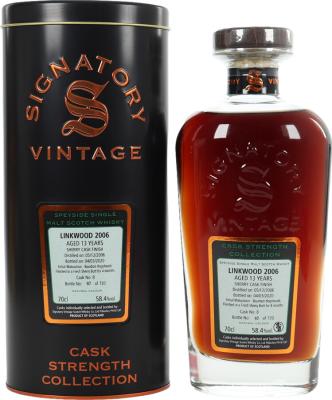 Linkwood 2006 SV Cask Strength Collection 13yo 58.4% 700ml