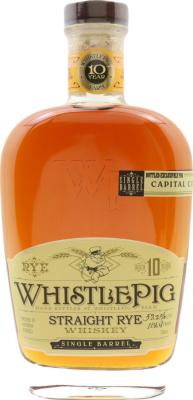 WhistlePig 10yo Straight Rye Whisky Single Barrel ABC Wines and Spirits 57.9% 750ml