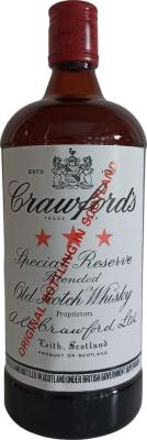 Crawford's sco 3 Star Special Reserve Old Scotch Whisky Imported by Buxtorf Bremen 40% 700ml