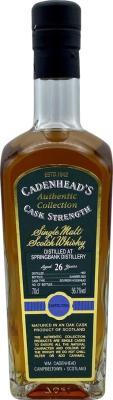 Springbank 1997 CA Authentic Collection Bourbon Hogshead 56.7% 700ml