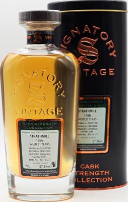 Strathmill 1996 SV Cask Strength Collection 21yo #2098 57.3% 700ml