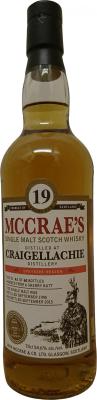 Craigellachie 1995 JMC McCrae's Sherry Butt 54.6% 700ml
