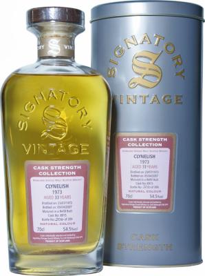 Clynelish 1973 SV Cask Strength Collection Refill Butt #8915 54.5% 700ml