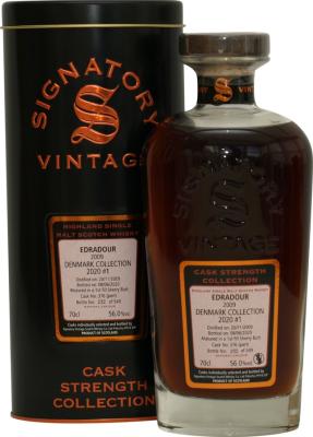 Edradour 2009 SV Cask Strength Collection 1st Fill Sherry Butt 376 (part) Denmark exclusive 56% 700ml