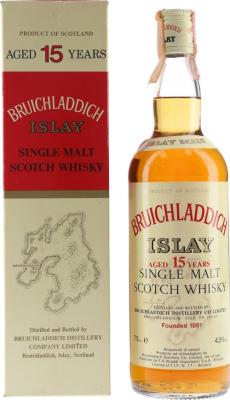 Bruichladdich 15yo F.lli Rinaldi Importatori Bologna 43% 750ml