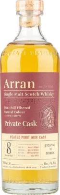 Arran 2012 Peated Pinot Noir Denmark Exclusive 60.7% 700ml