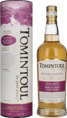 Tomintoul Merlot Wine Small Batch ex-Bourbon Merlot Wine Finish 40% 700ml