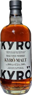 Kyro Malt Malt Rye Whisky American white oak 47.2% 500ml