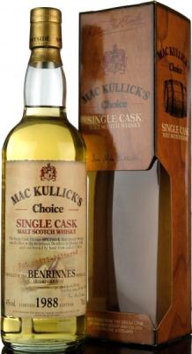 Benrinnes 1988 McC Mac Kullick's Choice Single Cask #2820 43% 700ml