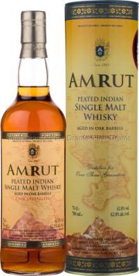 Amrut Peated Indian 62.8% 750ml