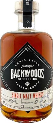 Backwoods Distilling Single Malt Whisky Apera 58% 500ml