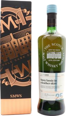 Longmorn 1992 SMWS 7.200 Sassy lassie in a leather skirt Refill Ex-Bourbon Hogshead 54.8% 700ml